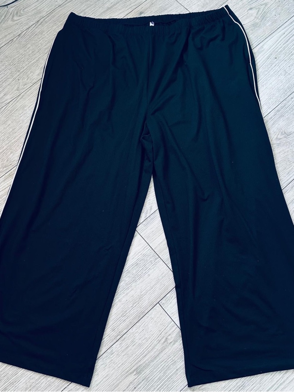 YITTY Black Knit Pants with black size 5X